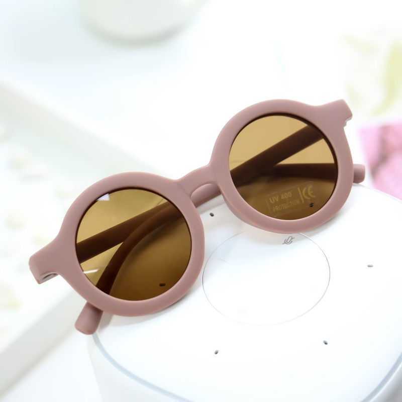 Children's Sunglasses Baby 1-5 Years Old Retro Korean Version Cute Sunscreen