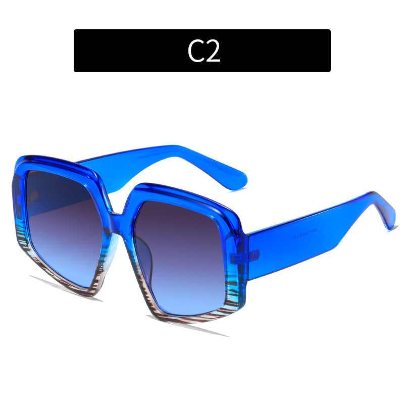 Personality Colorful Sunglasses Women European And America