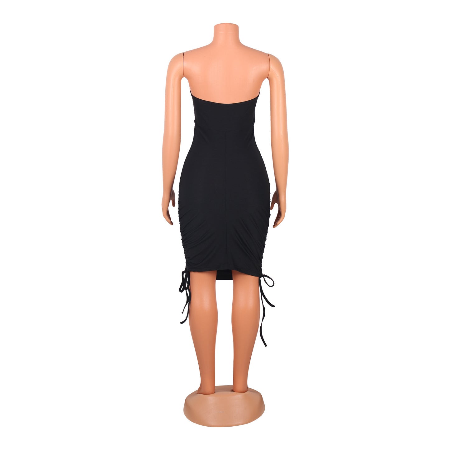 Pleated Ladies Wrap Hip Skirt Wrap Party Dress