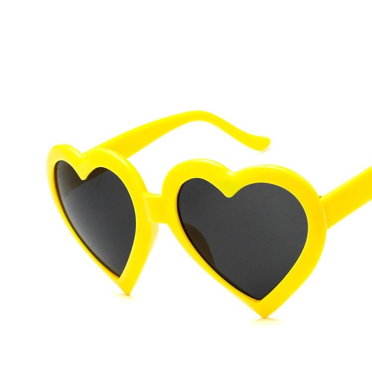 Heart-shaped Sunglasses Colorful Sunglasses Peach Heart Sunglasses