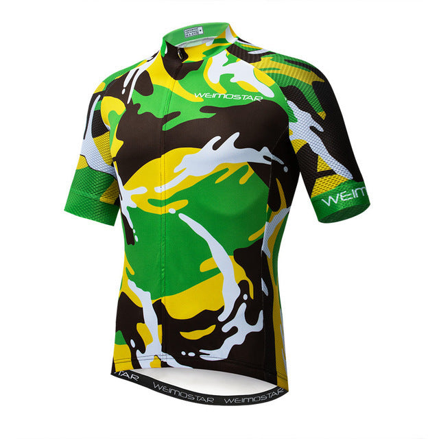 Green bicycle shirt