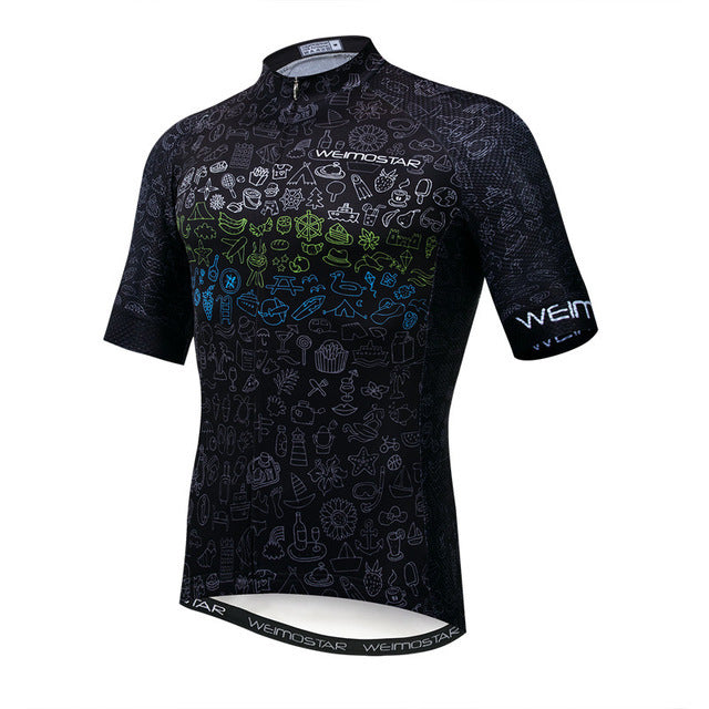 Green bicycle shirt