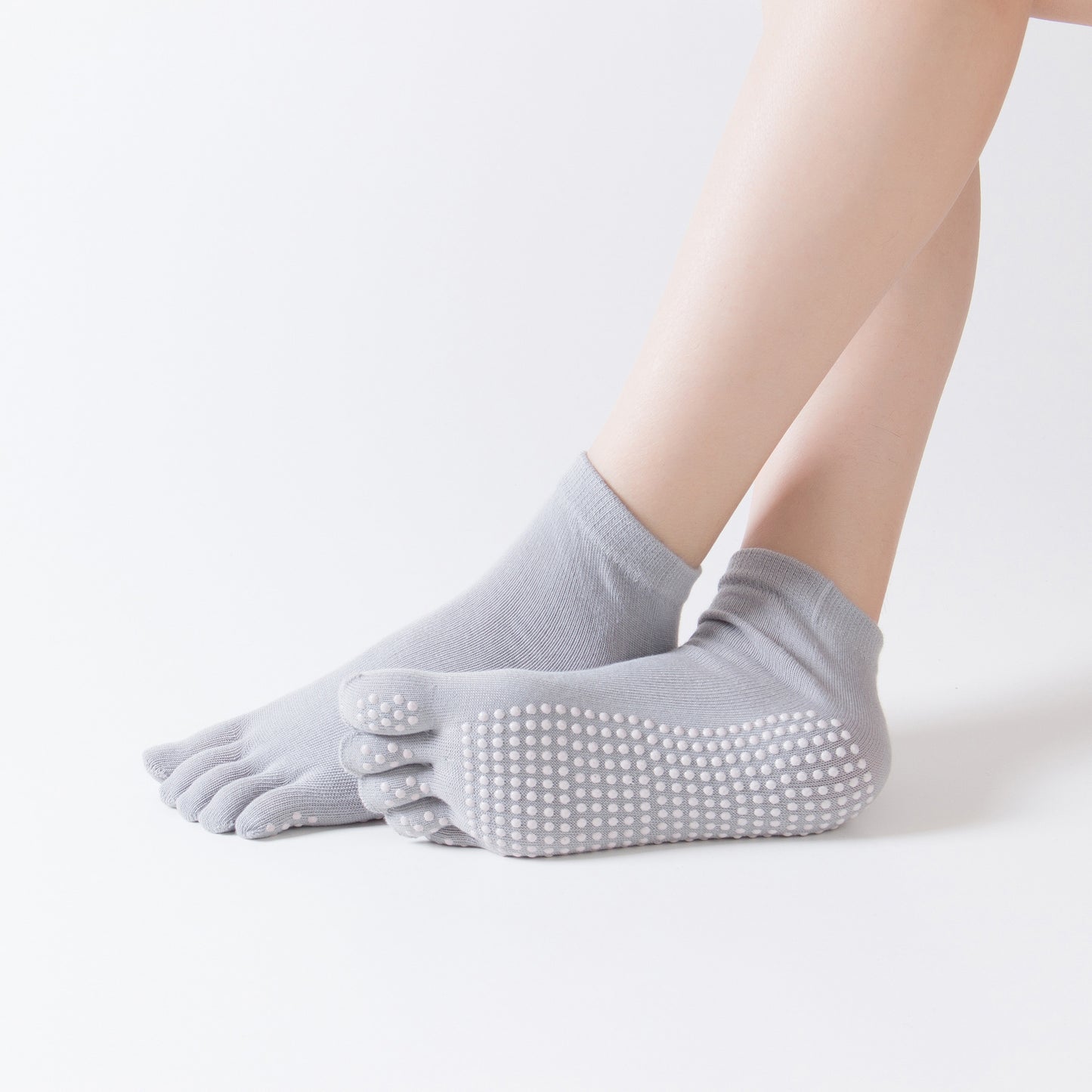 SpringSummerAutumnAnd Winter Seasons To Wear Sports DispensingLadies Color Toe Five-Toed ShortTubeYoga Socks