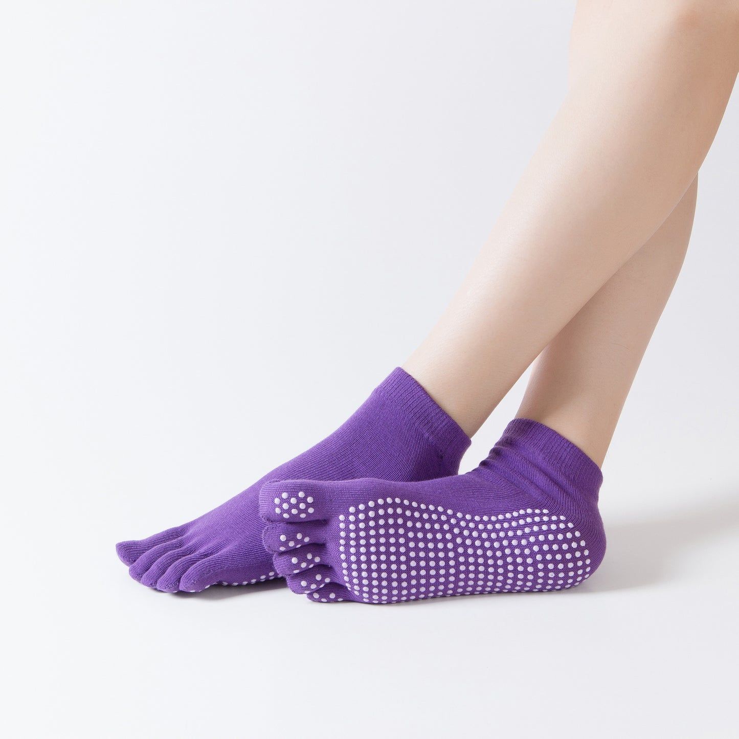 SpringSummerAutumnAnd Winter Seasons To Wear Sports DispensingLadies Color Toe Five-Toed ShortTubeYoga Socks
