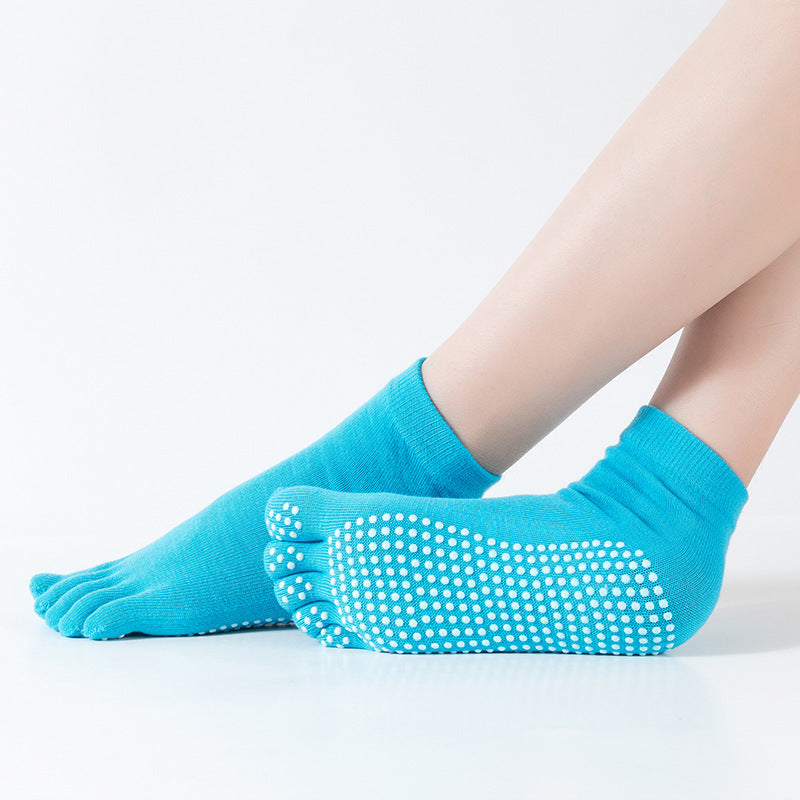 SpringSummerAutumnAnd Winter Seasons To Wear Sports DispensingLadies Color Toe Five-Toed ShortTubeYoga Socks