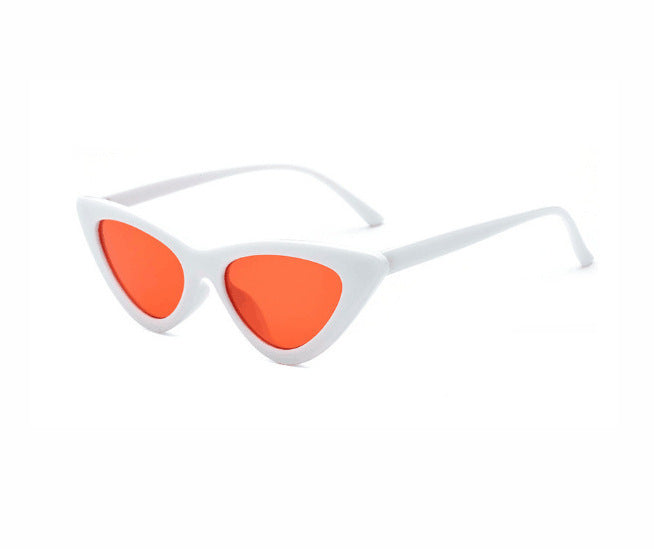 Retro Triangle Cat Eye Net Red Sunglasses