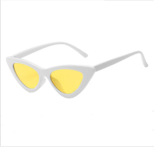 Retro Triangle Cat Eye Net Red Sunglasses