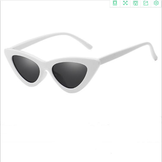 Retro Triangle Cat Eye Net Red Sunglasses