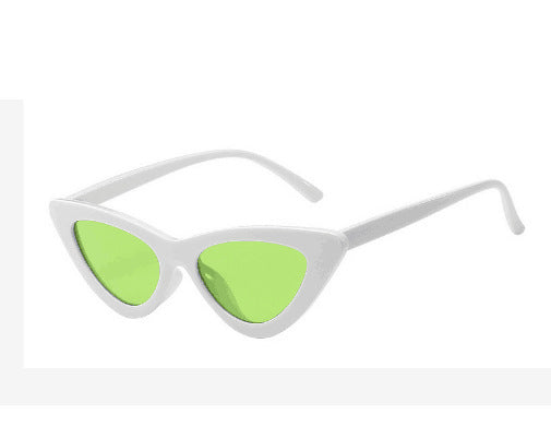 Retro Triangle Cat Eye Net Red Sunglasses