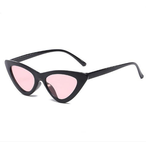 Retro Triangle Cat Eye Net Red Sunglasses