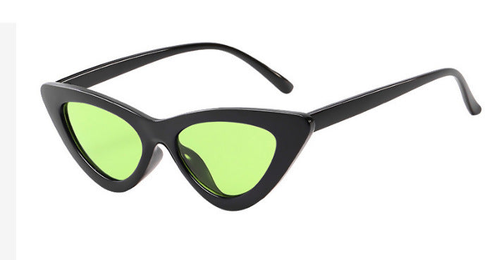 Retro Triangle Cat Eye Net Red Sunglasses