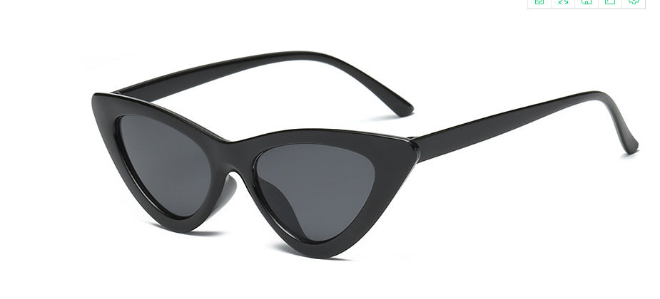 Retro Triangle Cat Eye Net Red Sunglasses
