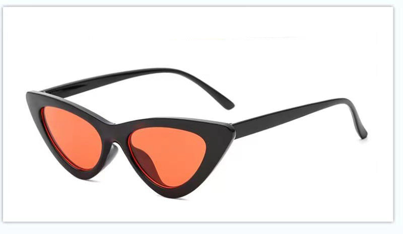 Retro Triangle Cat Eye Net Red Sunglasses