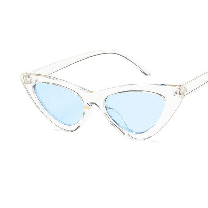Retro Triangle Cat Eye Net Red Sunglasses
