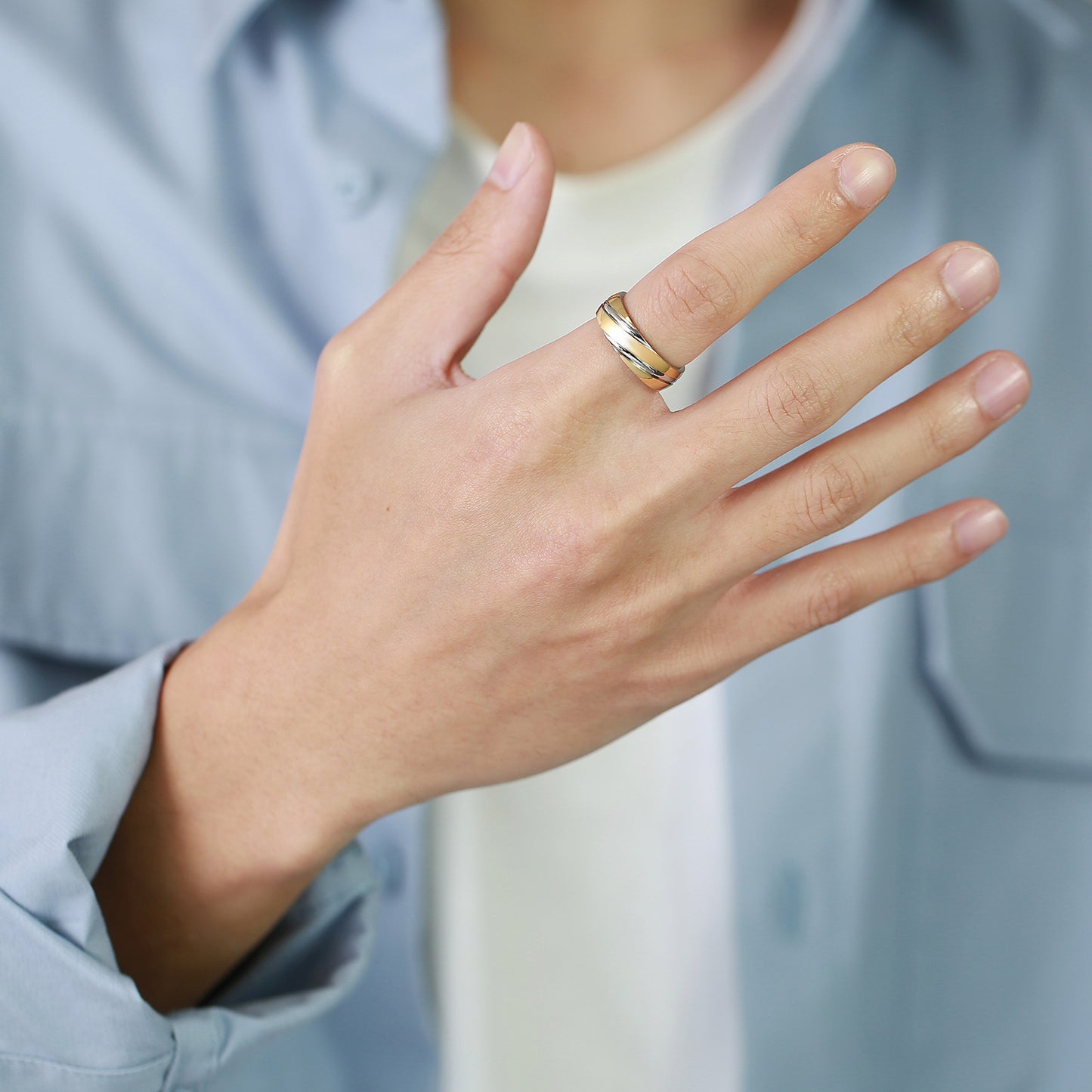Stainless Steel Simple Style Men's Ring
