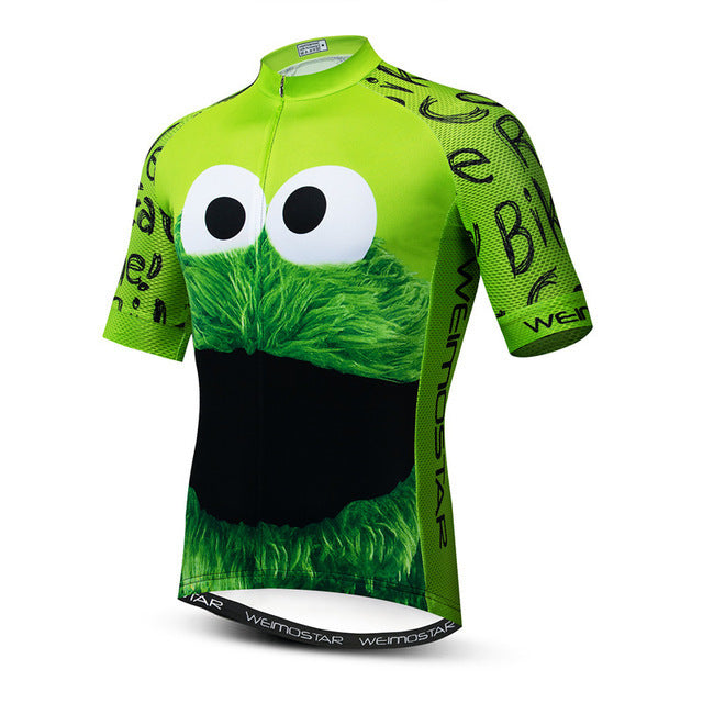 Green bicycle shirt