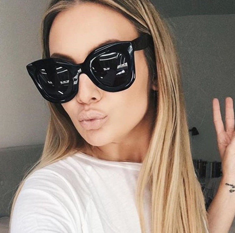 New Fashion Cat Eye Sunglasses Women Brand Designer Vintage Gradient Cat Eye Sun Glasses Shades For Women