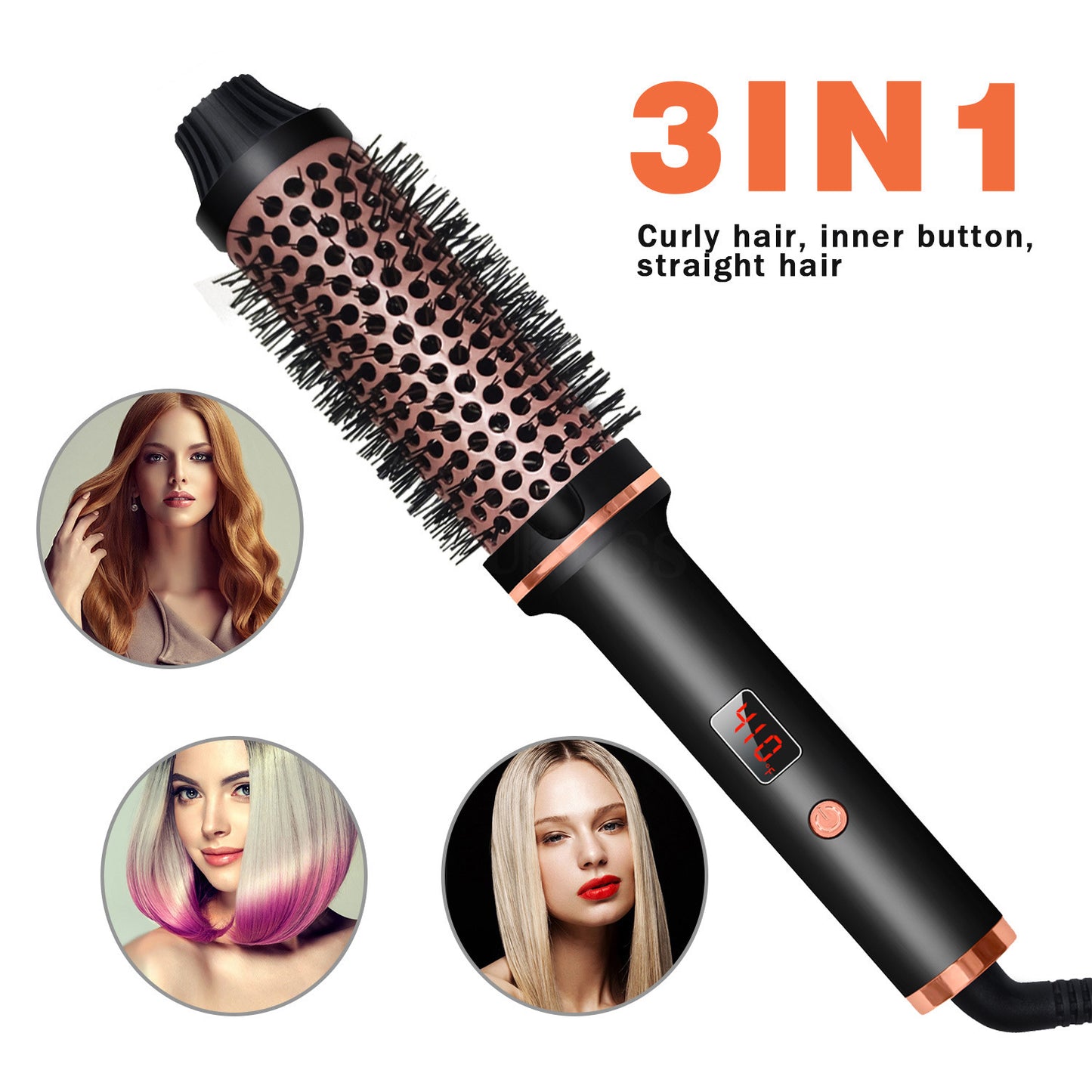 Hair Curler Straight Comb Multifunctional Roller Portable