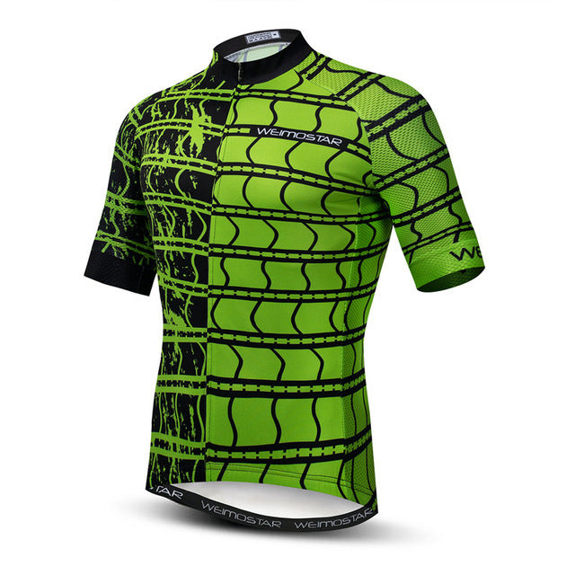 Green bicycle shirt