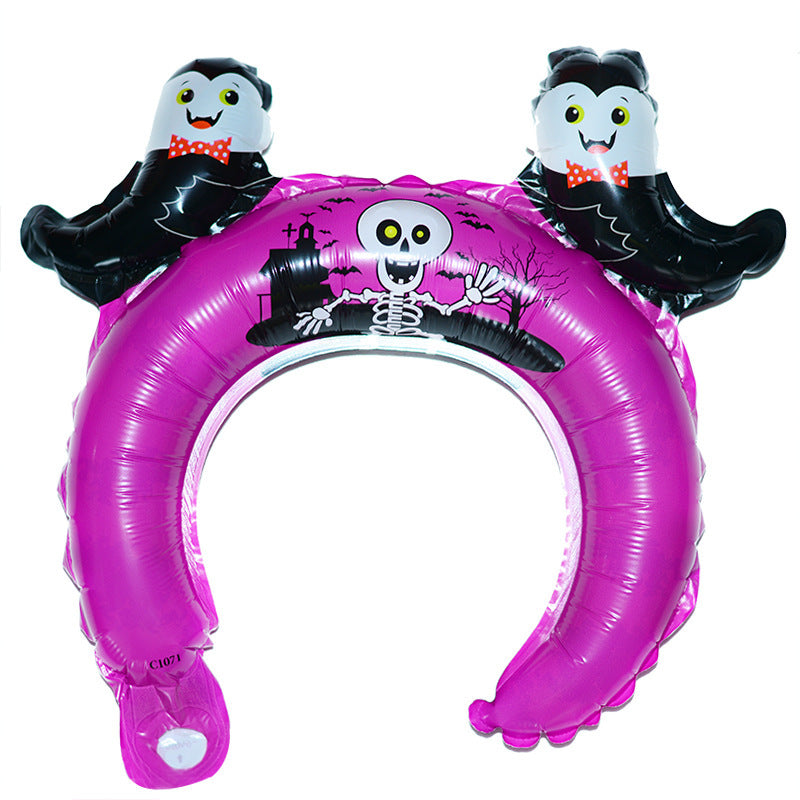 Halloween Headband Balloons Spider Ghost Hair Accessories Party Supplies
