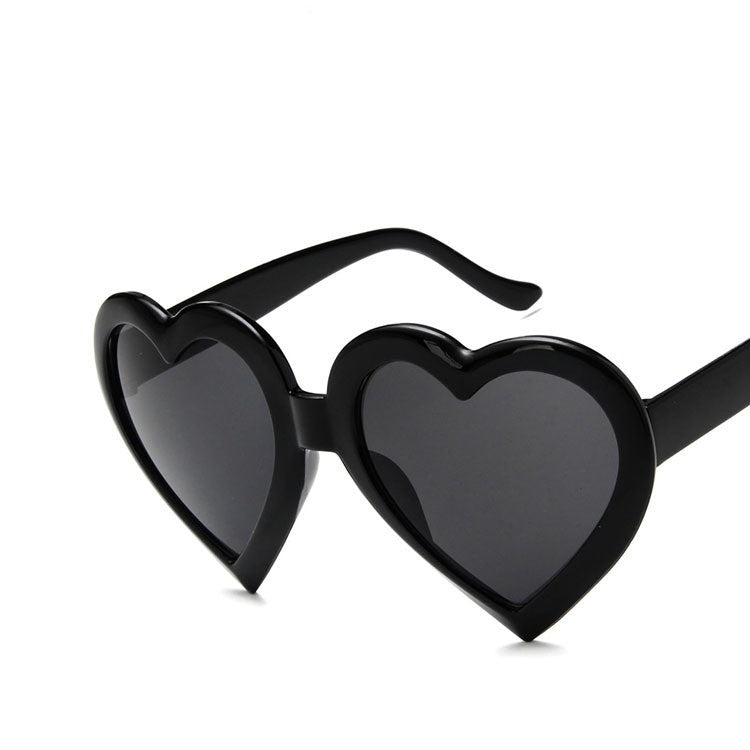 Heart-shaped Sunglasses Colorful Sunglasses Peach Heart Sunglasses