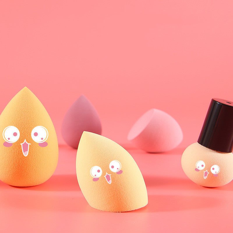 Fashionable Mushroom Head Beauty Egg Cushion Puff Set