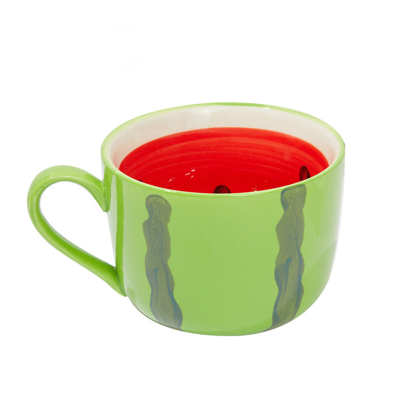 Ins Creative Ceramic Watermelon Cup Cute