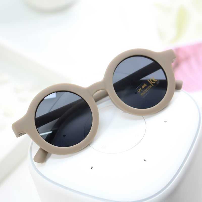 Children's Sunglasses Baby 1-5 Years Old Retro Korean Version Cute Sunscreen