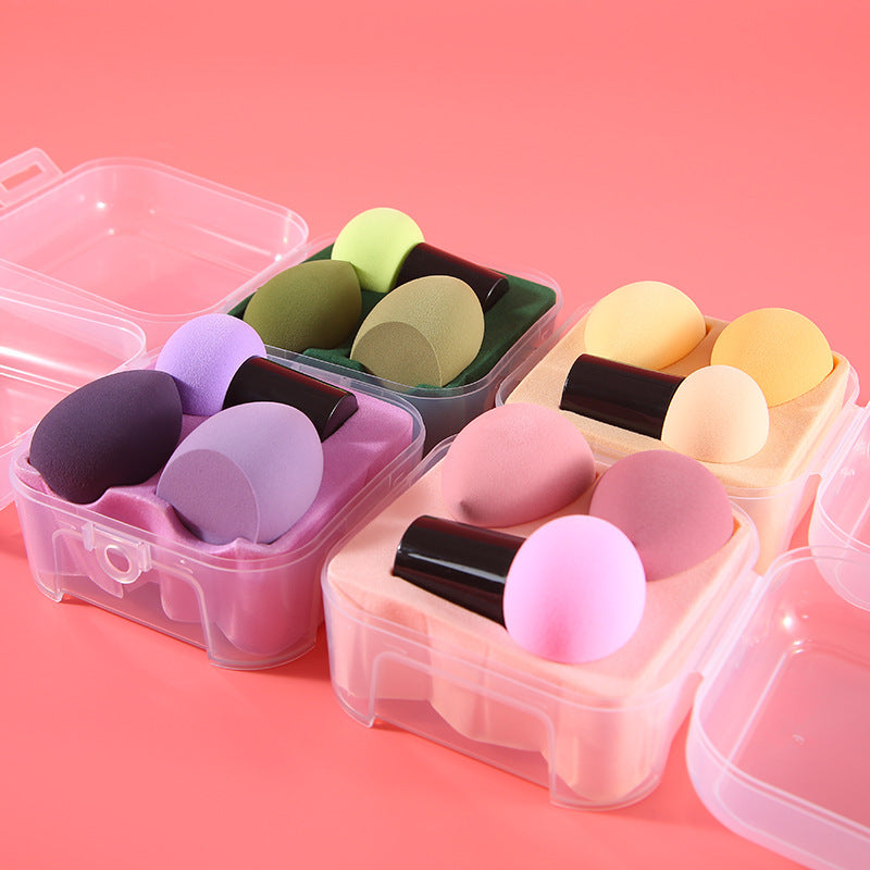 Fashionable Mushroom Head Beauty Egg Cushion Puff Set