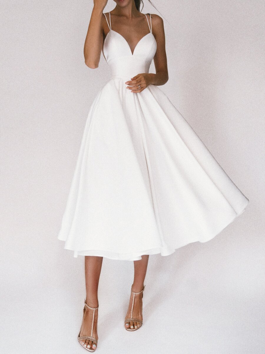 V-neck Suspender Dress Summer Fashion A-Line Long Dresses For Women