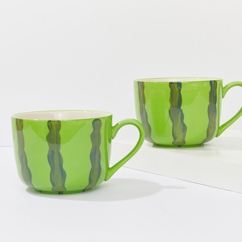 Ins Creative Ceramic Watermelon Cup Cute