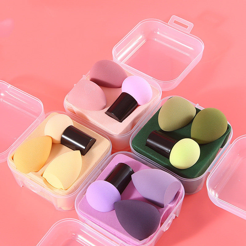 Fashionable Mushroom Head Beauty Egg Cushion Puff Set