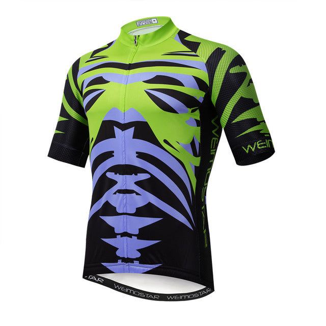 Green bicycle shirt