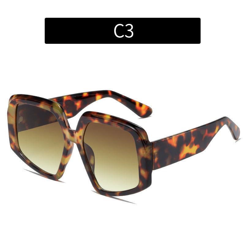 Personality Colorful Sunglasses Women European And America