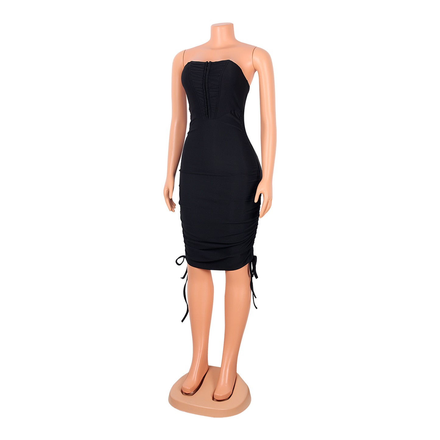 Pleated Ladies Wrap Hip Skirt Wrap Party Dress