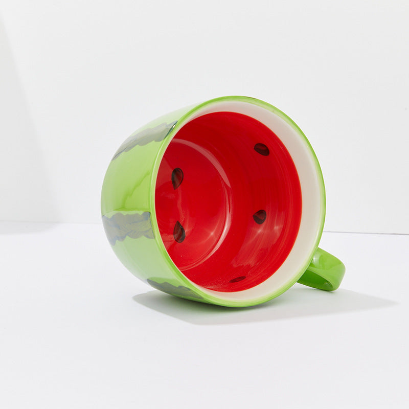 Ins Creative Ceramic Watermelon Cup Cute