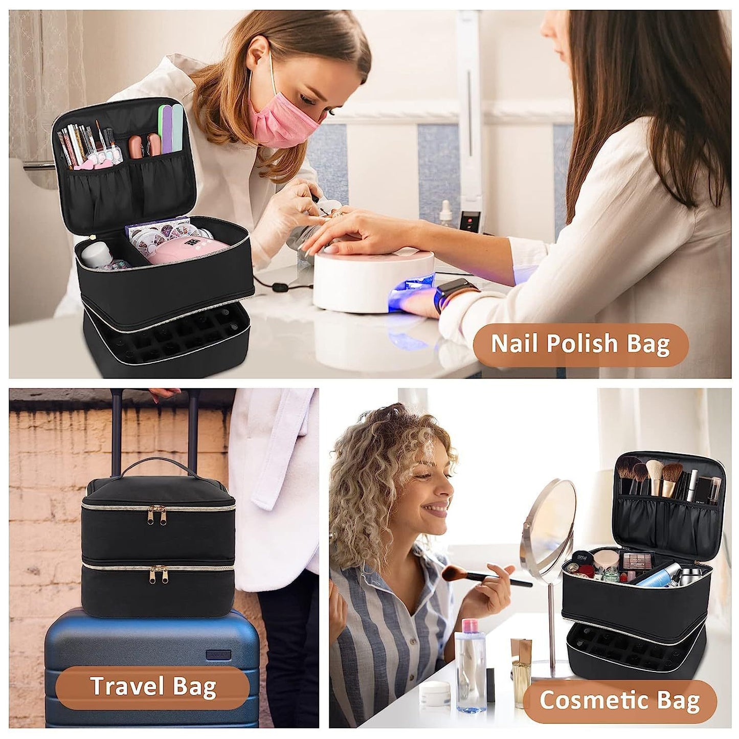 Nail Polish Cosmetic Bag Storage Bag