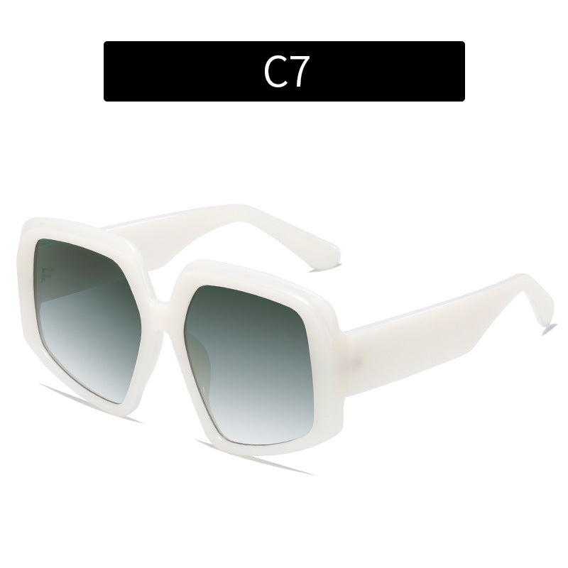 Personality Colorful Sunglasses Women European And America