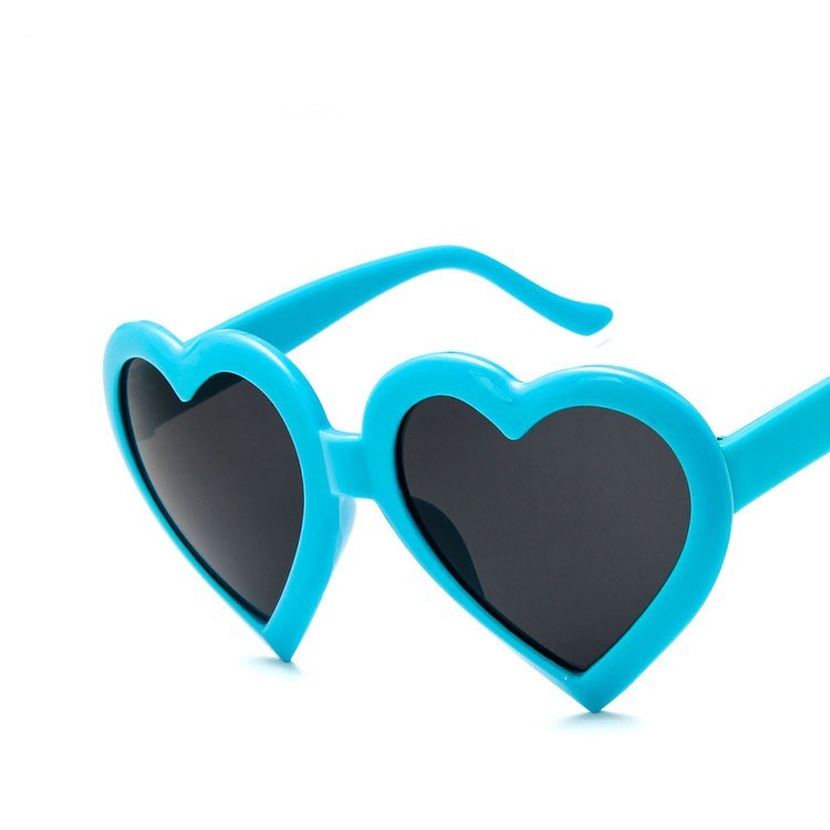 Heart-shaped Sunglasses Colorful Sunglasses Peach Heart Sunglasses