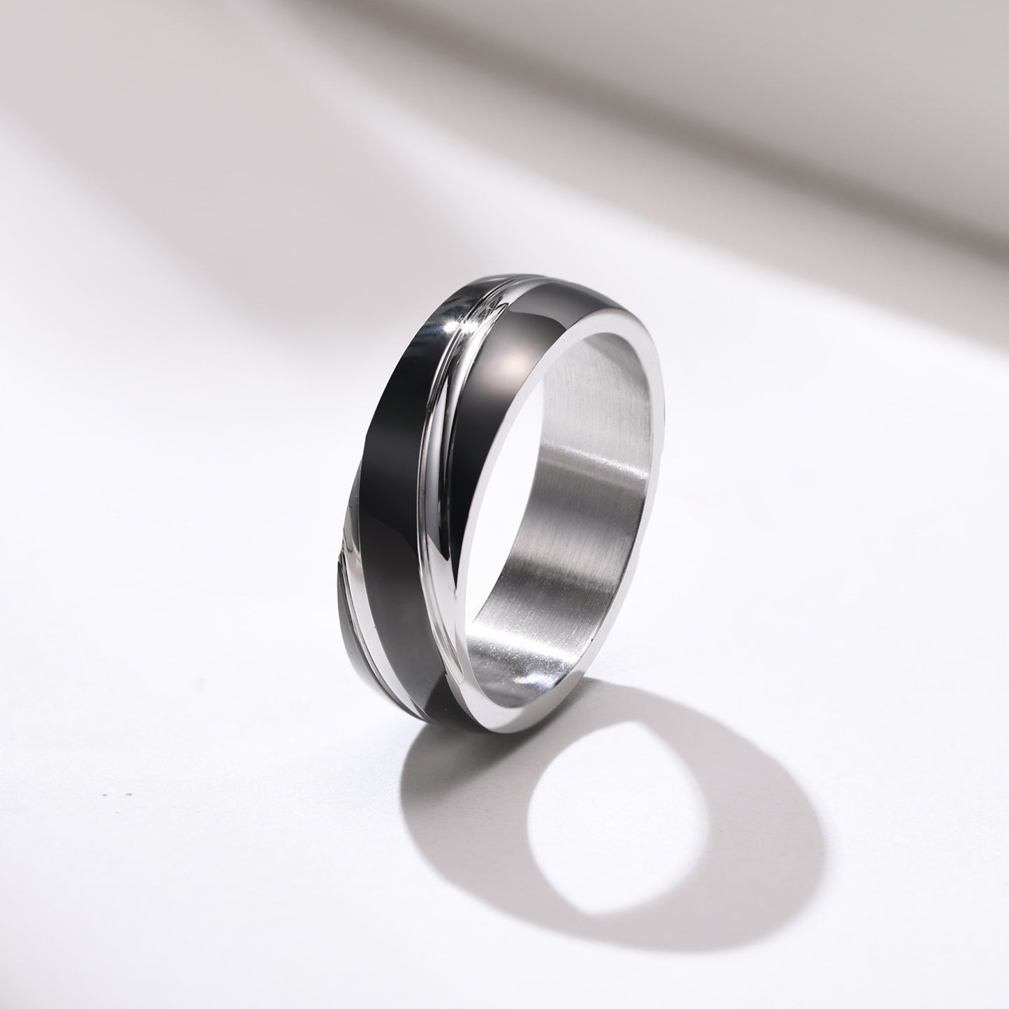 Stainless Steel Simple Style Men's Ring