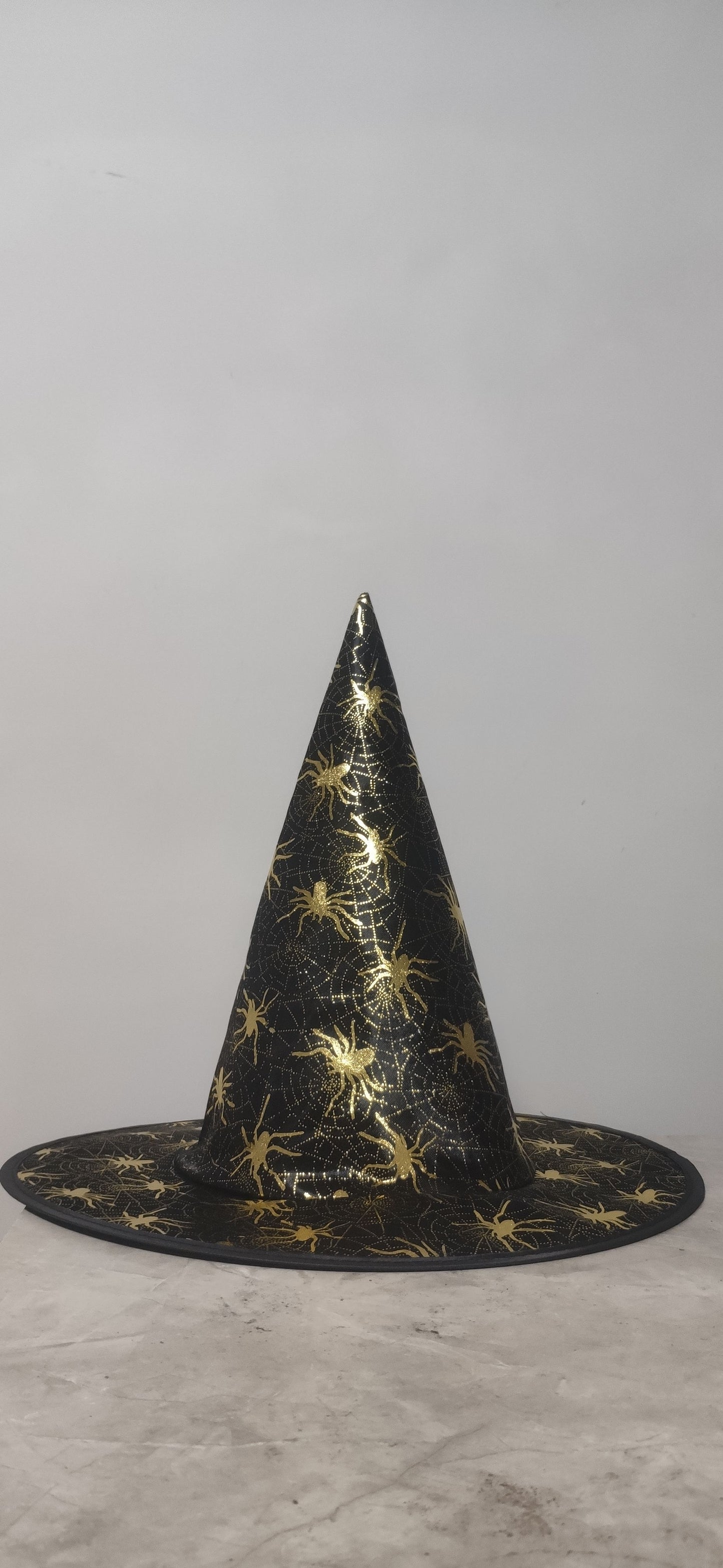Witch Hat Halloween Black Polyester Ball Up Costume Party
