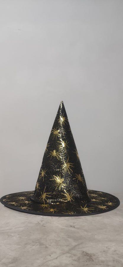 Witch Hat Halloween Black Polyester Ball Up Costume Party