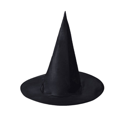 Witch Hat Halloween Black Polyester Ball Up Costume Party