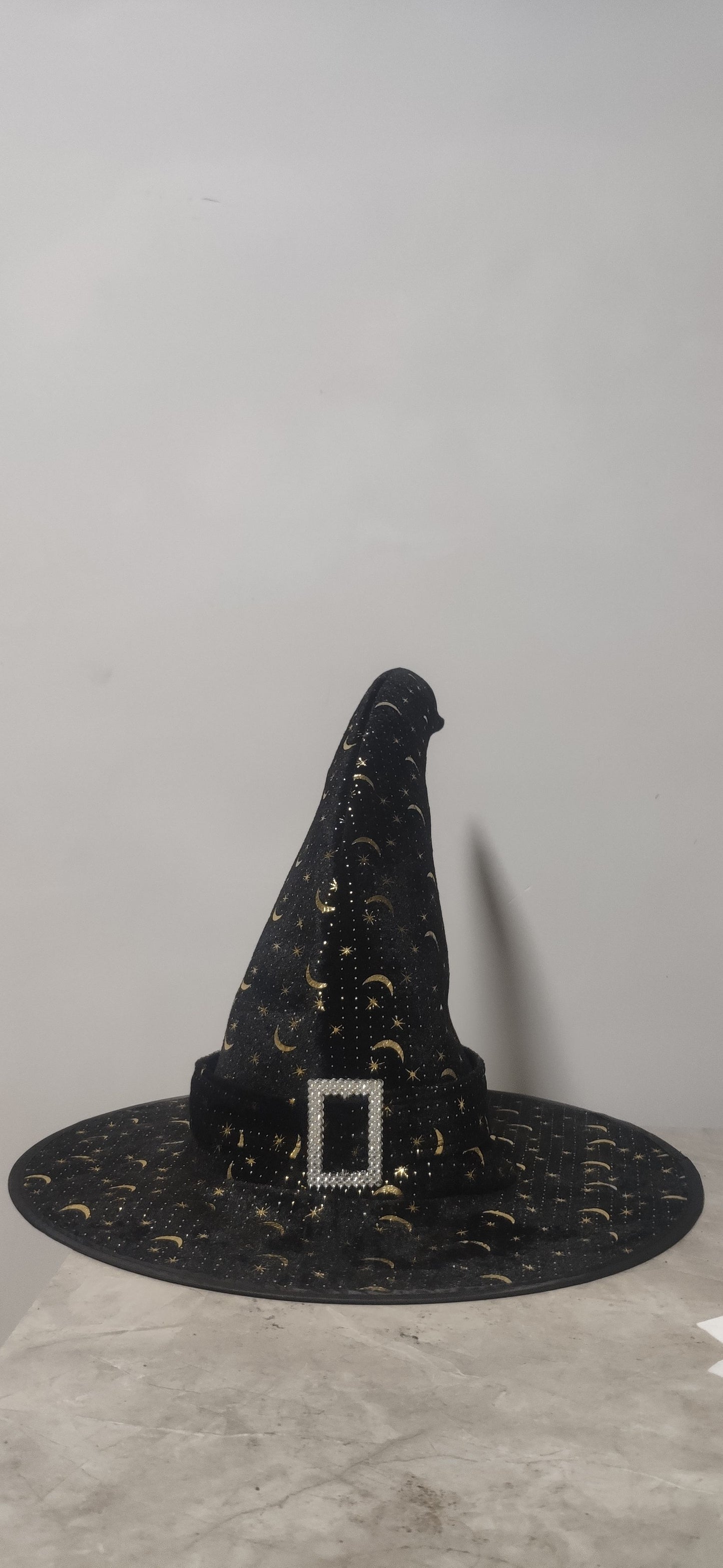 Witch Hat Halloween Black Polyester Ball Up Costume Party