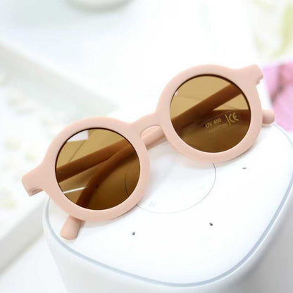 Children's Sunglasses Baby 1-5 Years Old Retro Korean Version Cute Sunscreen