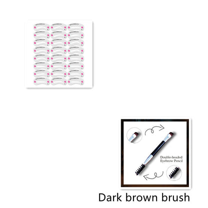 3 In 1 Eyebrow Cream Anti Brow Brush Set