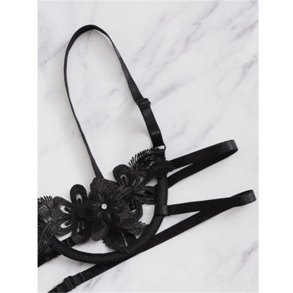 Women Lingerie Full Set with 3strap Lace underwear