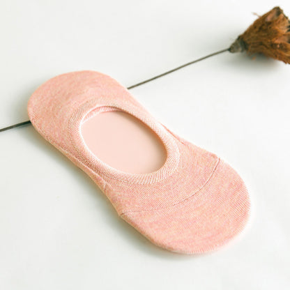 Silicone Non-slip Solid Color Female Socks Women Boat Socks