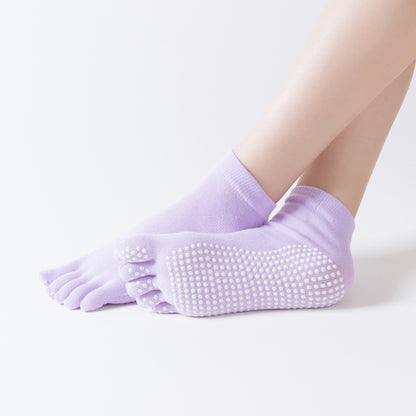 SpringSummerAutumnAnd Winter Seasons To Wear Sports DispensingLadies Color Toe Five-Toed ShortTubeYoga Socks