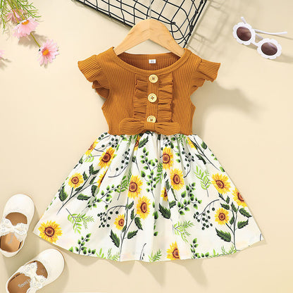 Toddler Kids Baby Girls Clothes Summer Girls Frok